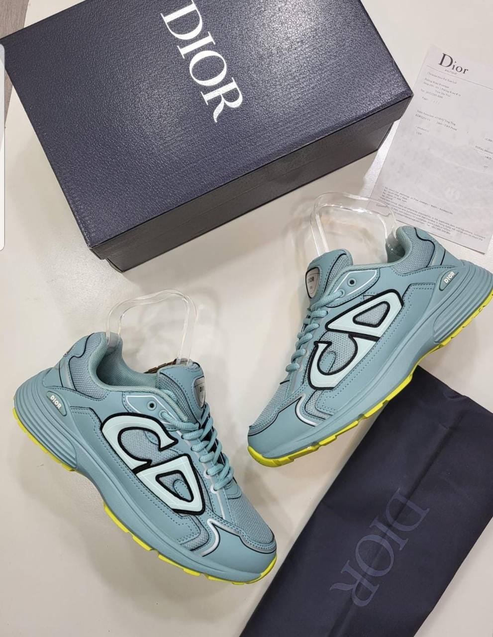 B30 TRAINERS - CREAM / LIME / uk 9&10 Next Day Delivery