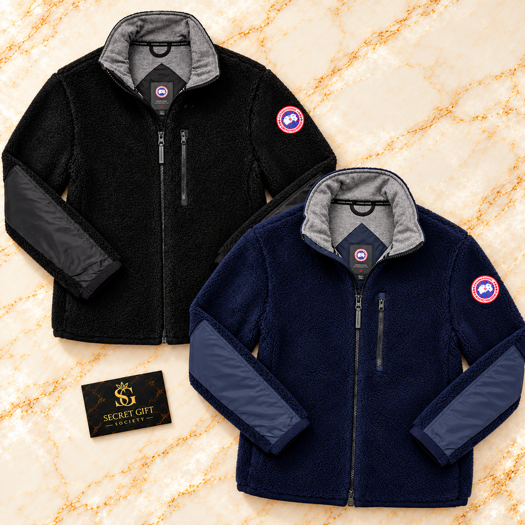 Canada Goose Kelowna fleece jacket — Black and Navy colour options. Choose one colour; jackets sold individually.