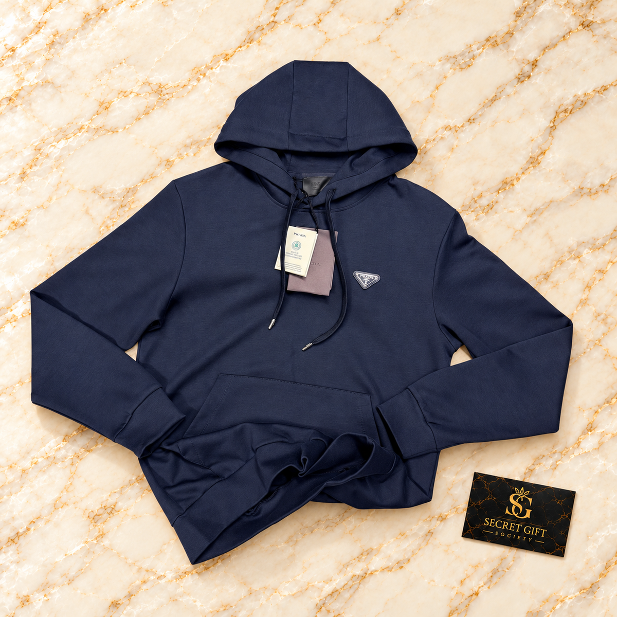 PDA HOODIE - NAVY — Secret Gift Society