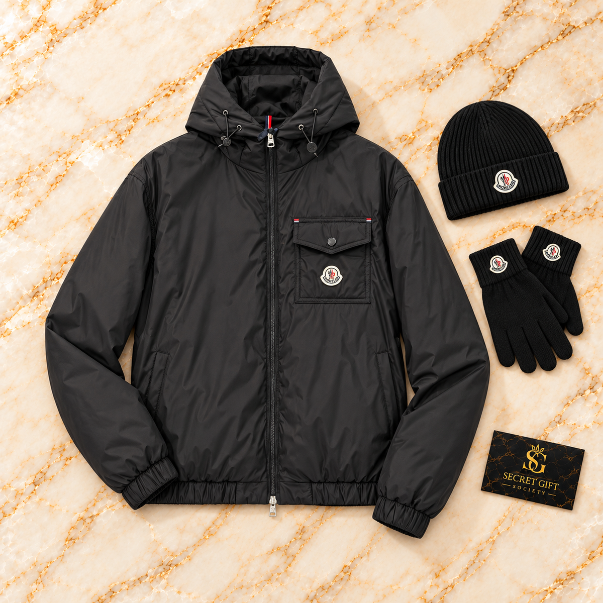 MNCLR LIGHTWEIGHT JACKET — PRE-ORDER — Black. Styling props not included.