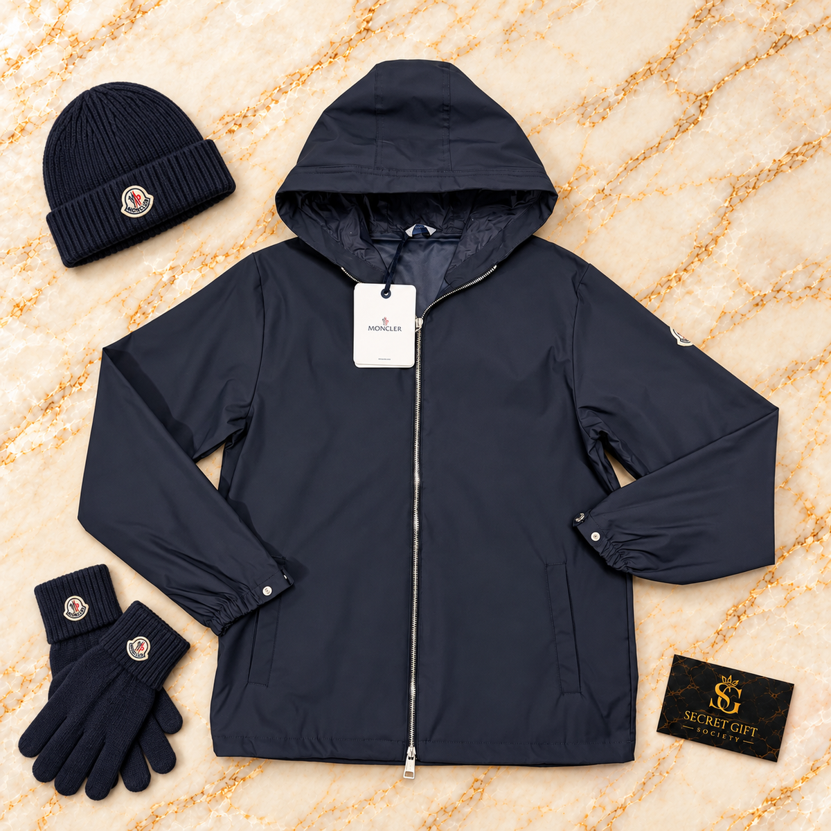 MNCLR REMORAY JACKET — Navy. Styling props not included.