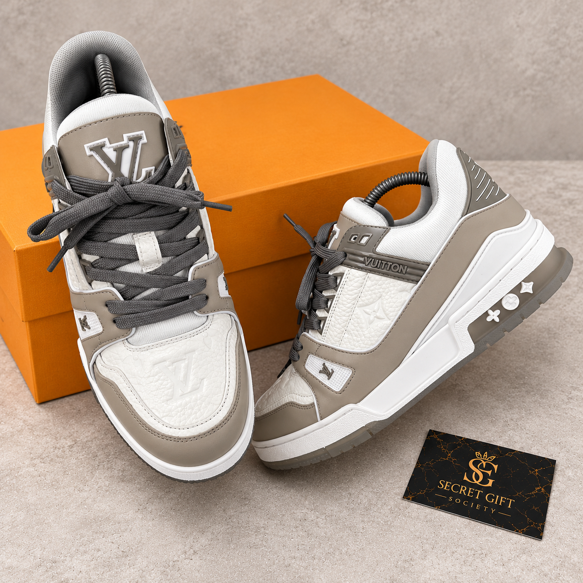 (PRE ORDER) LVE TRAINERS - BEIGE — Secret Gift Society