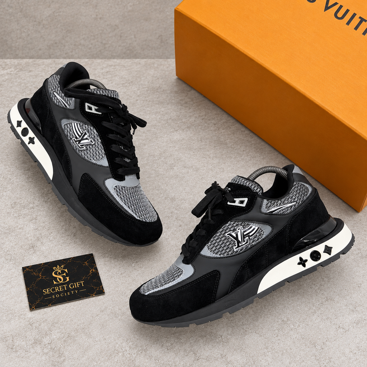 (PRE ORDER) LVE RUNAWAY TRAINERS - BLACK — Secret Gift Society