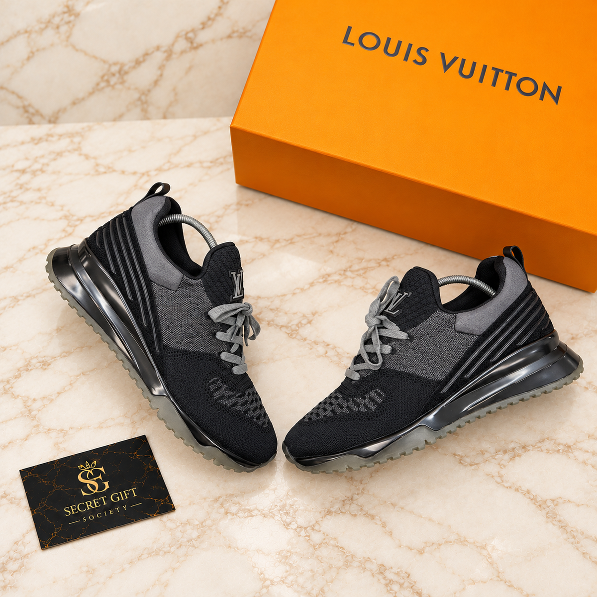 (PRE ORDER) LVE VNR TRAINERS - BLACK / GREY — Secret Gift Society