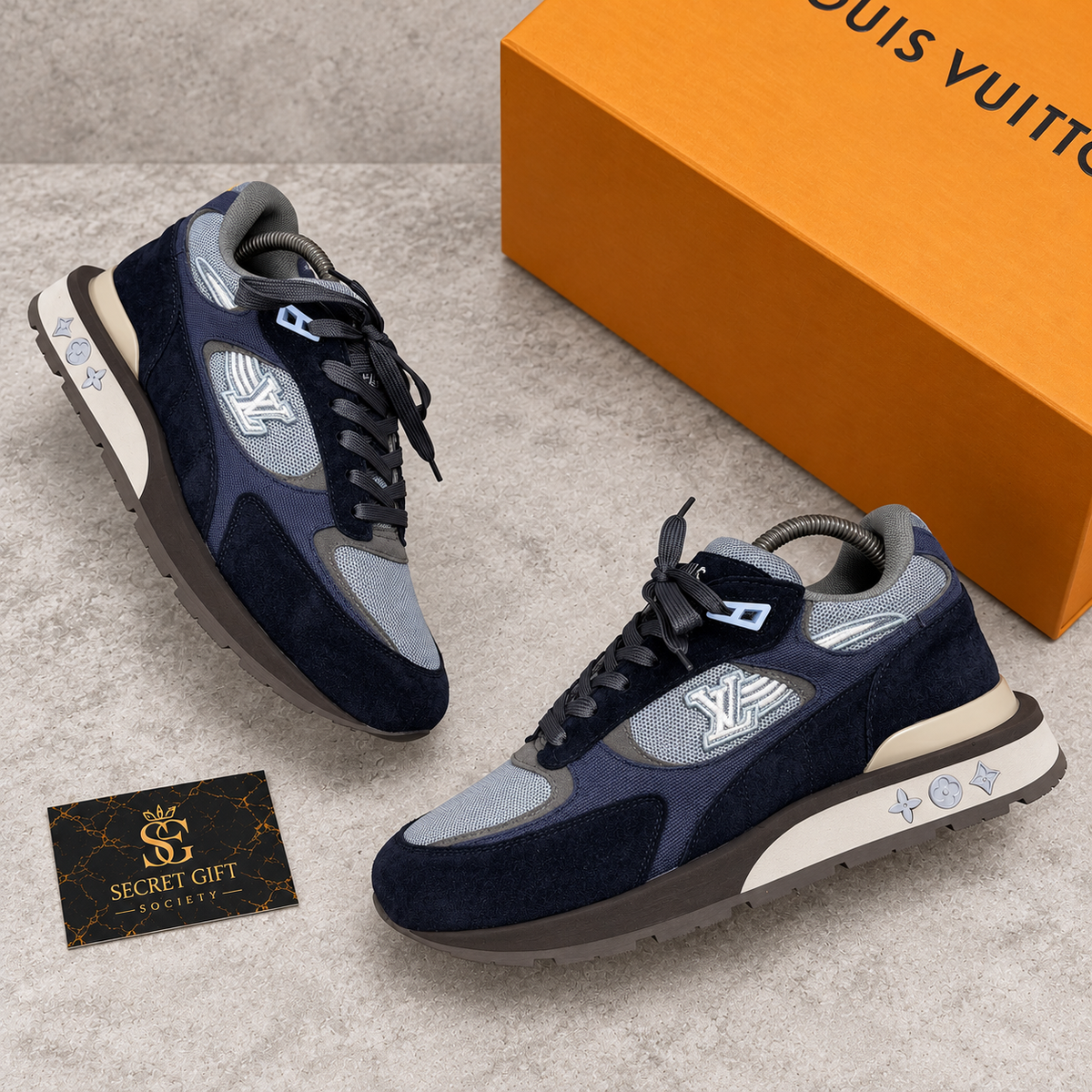 (PRE ORDER) LVE RUNAWAY TRAINERS - NAVY — Secret Gift Society
