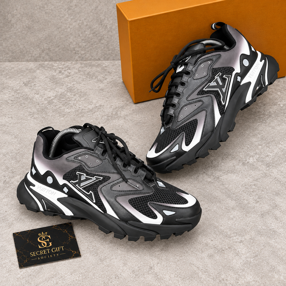 (PRE ORDER) LVE TACTIC TRAINERS - BLACK / WHITE — Secret Gift Society
