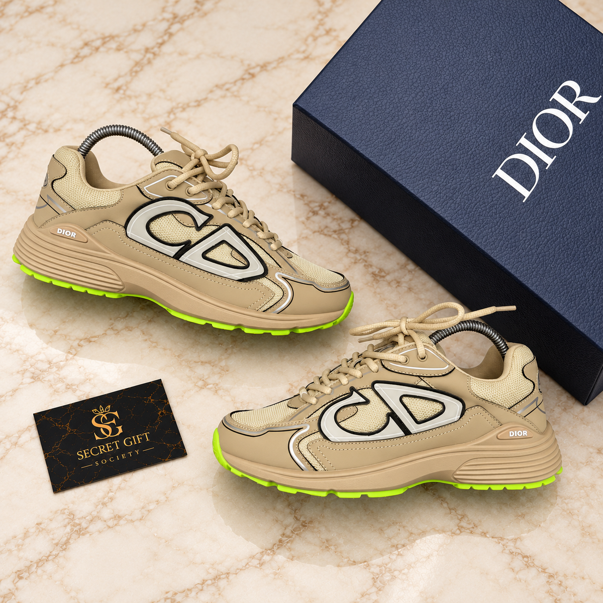 (PRE-ORDER) B30 - TRAINER - BEIGE/GREEN — Secret Gift Society