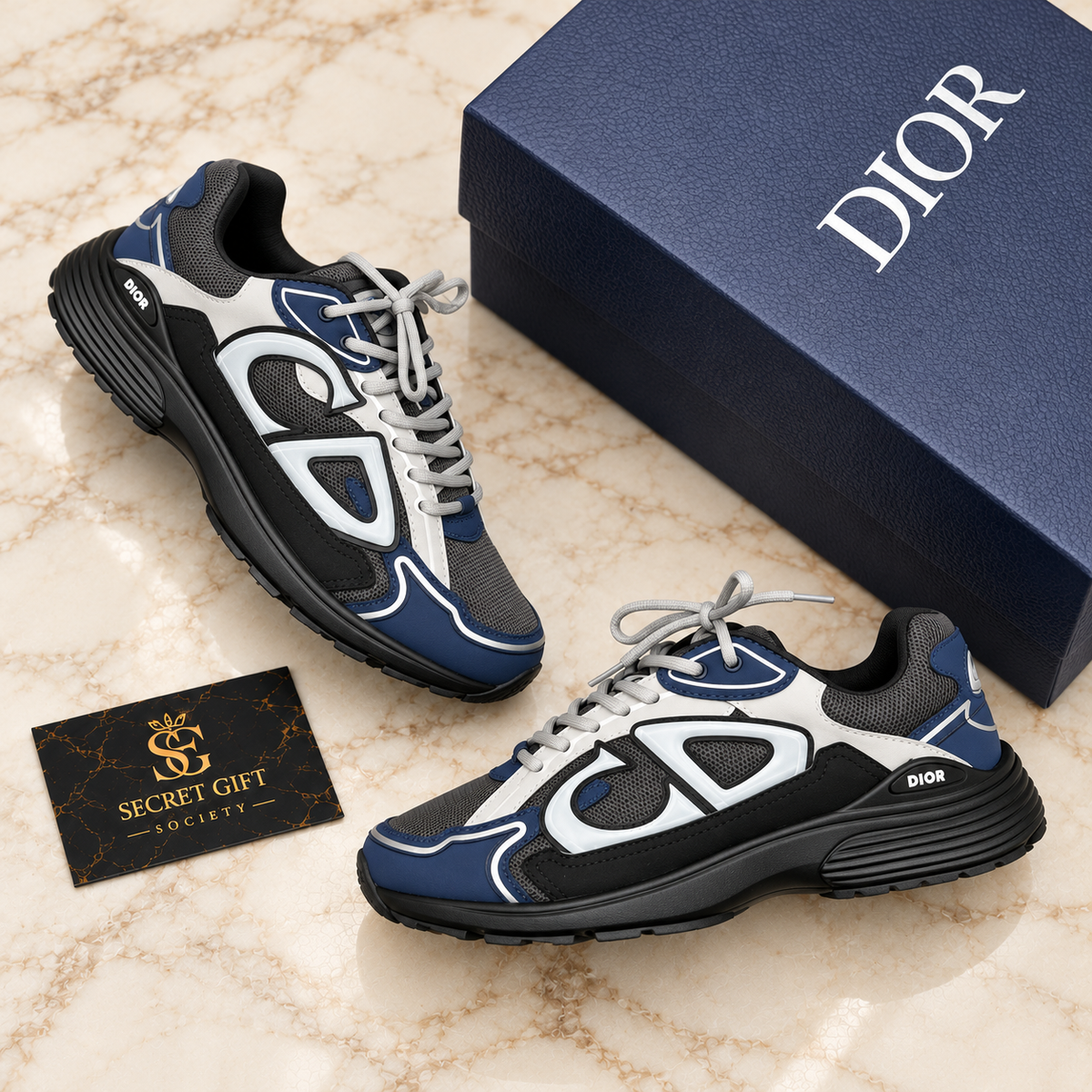 (PRE-ORDER) B30 - TRAINERS - NAVY/BLACK — Secret Gift Society