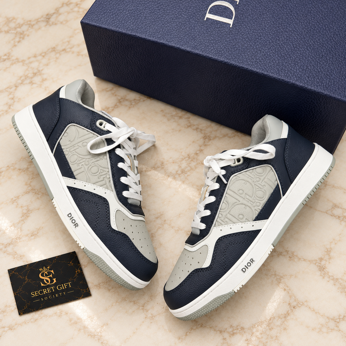 (PRE-ORDER) B27 - TRAINERS - NAVY/GREY — Secret Gift Society