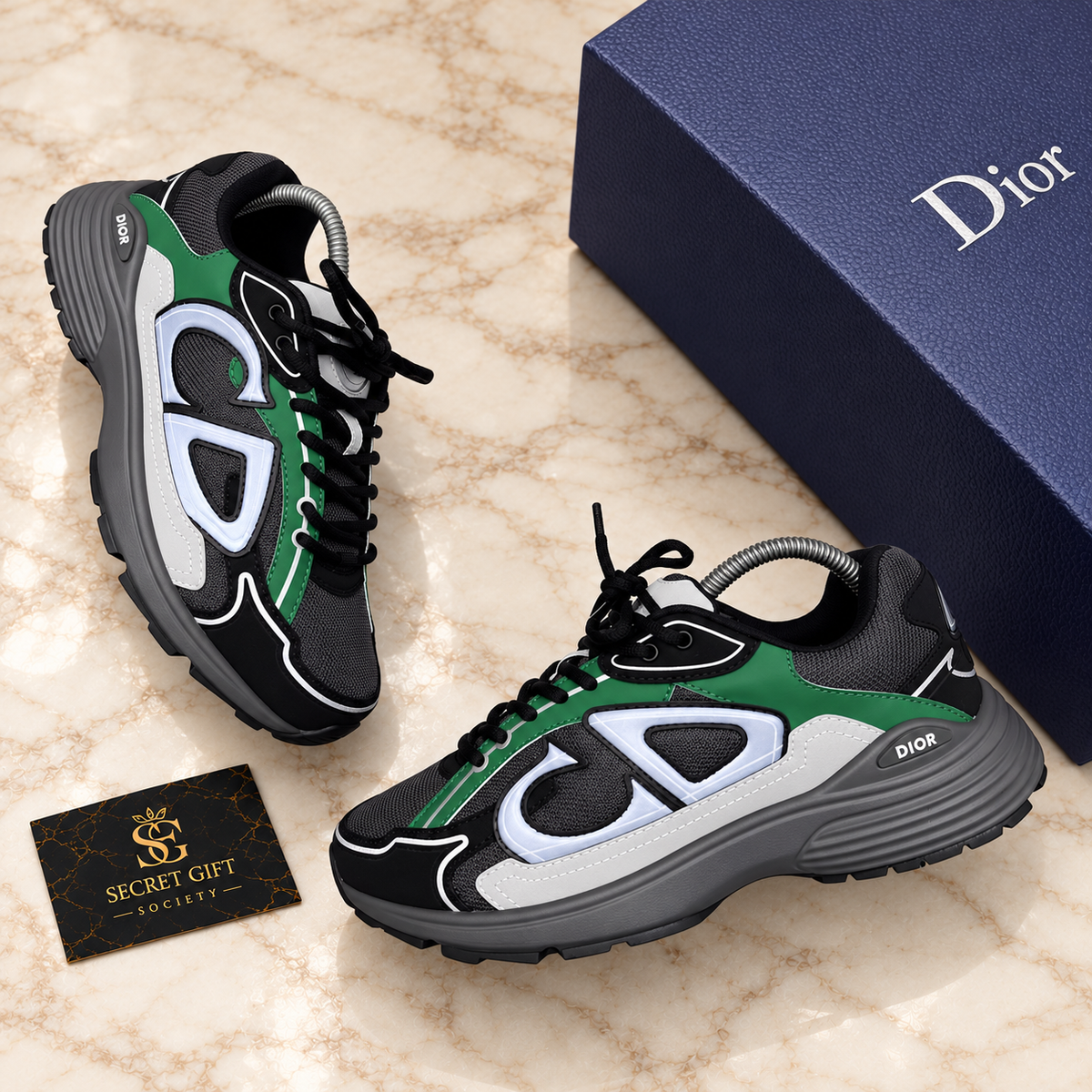 (PRE-ORDER) B30 - TRAINER - BLACK/GREY/GREEN — Secret Gift Society