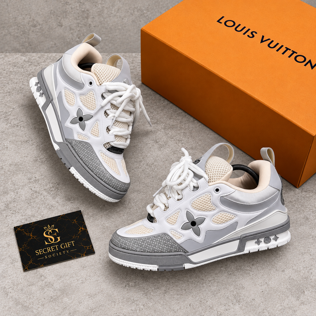(PRE ORDER) LVE SKATE TRAINERS - GREY — Secret Gift Society