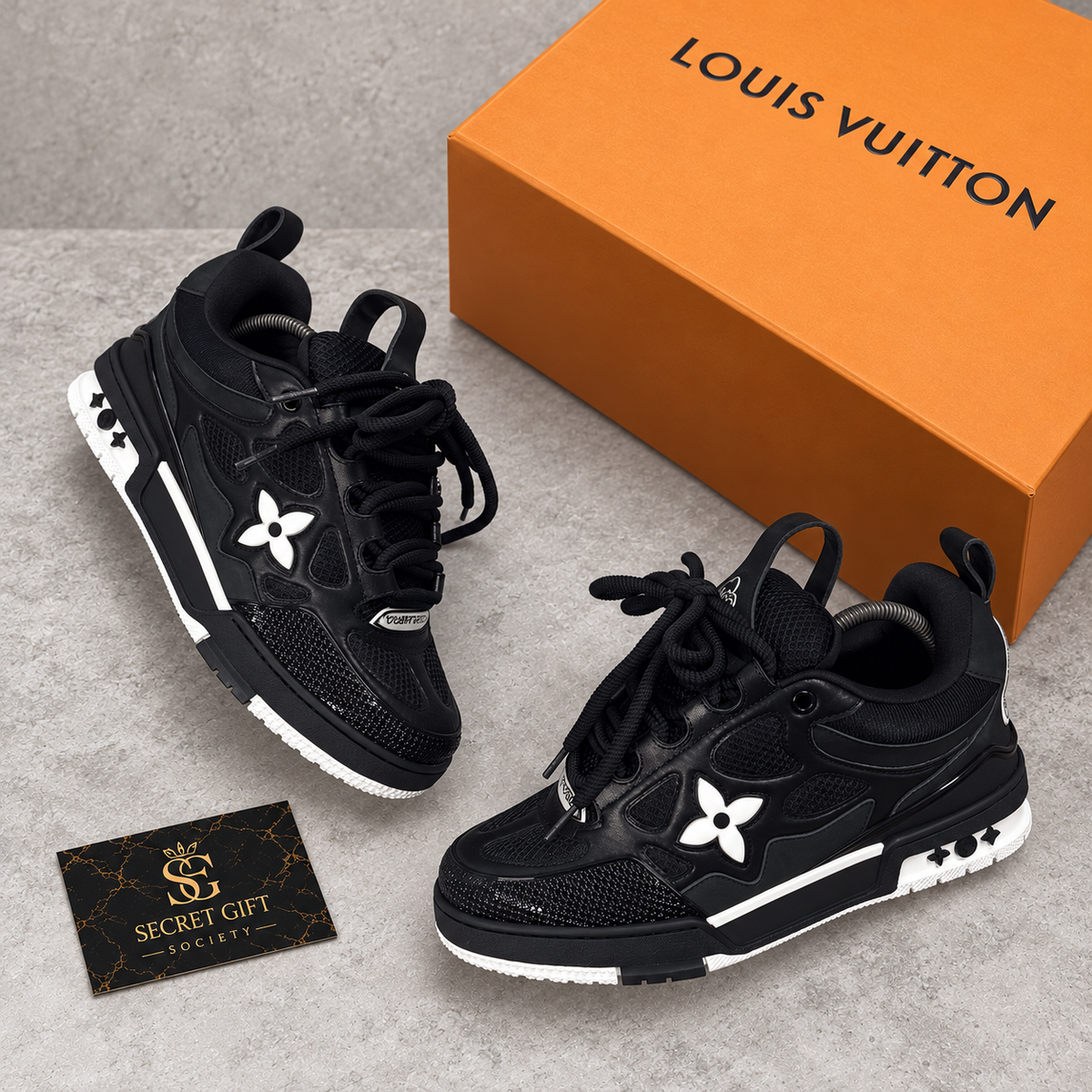 (PRE ORDER) LVE SKATE TRAINERS - BLACK — Secret Gift Society