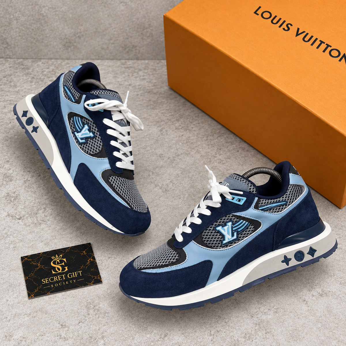 (PRE ORDER) LVE RUNAWAY TRAINERS - BLUE — Secret Gift Society