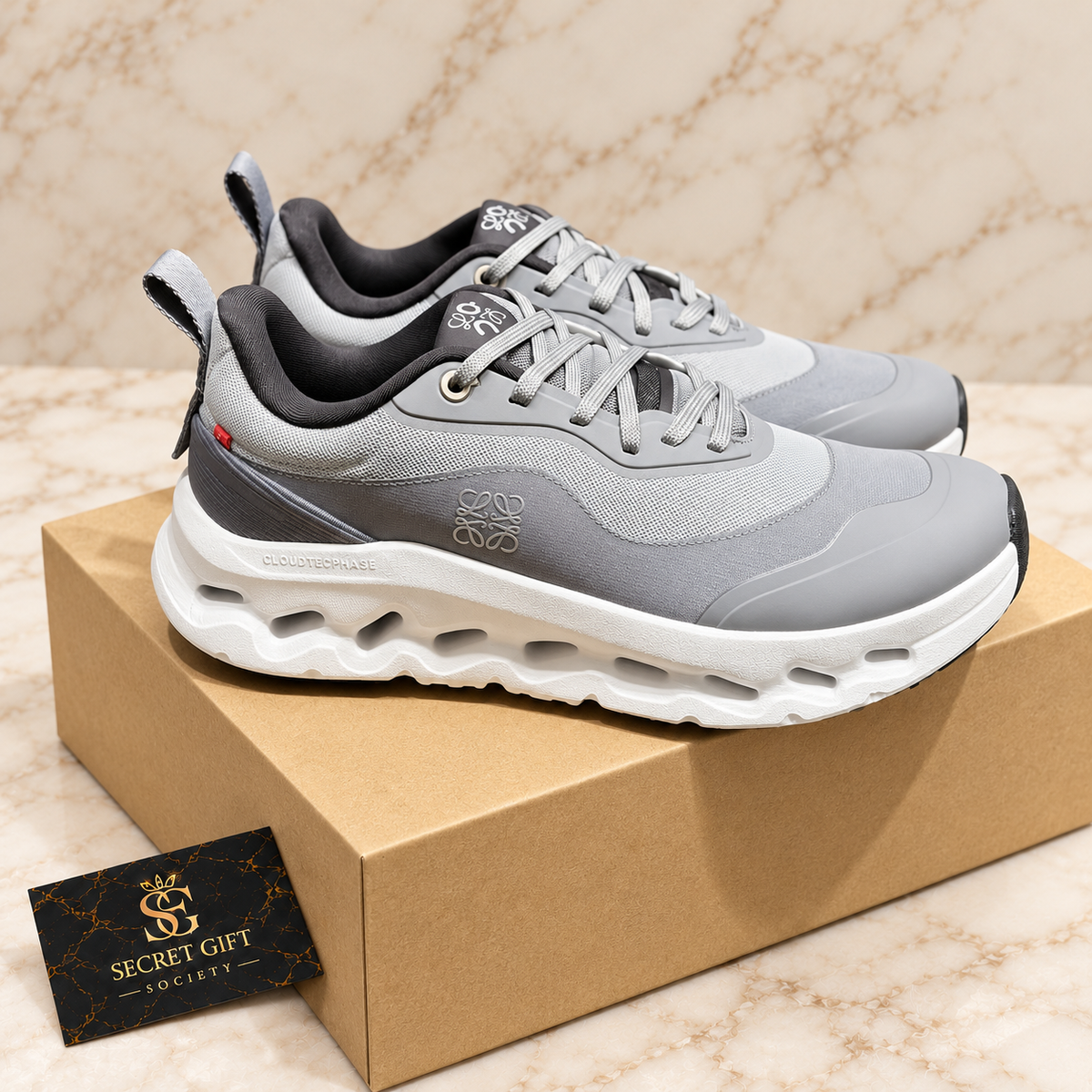 (PRE ORDER) LWE X ON TRAINERS - GREY — Secret Gift Society